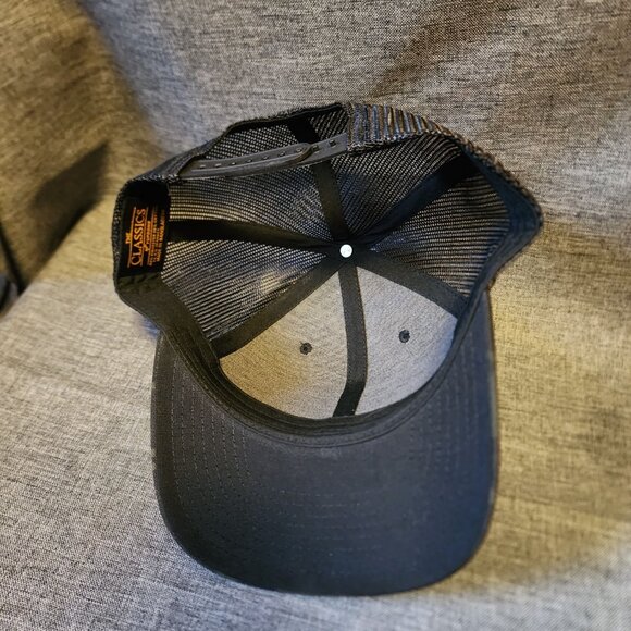 Yupoong Brantley Gilbert Knuckles Black Camo Mesh Back Snapback Trucker Hat - Picture 7 of 8